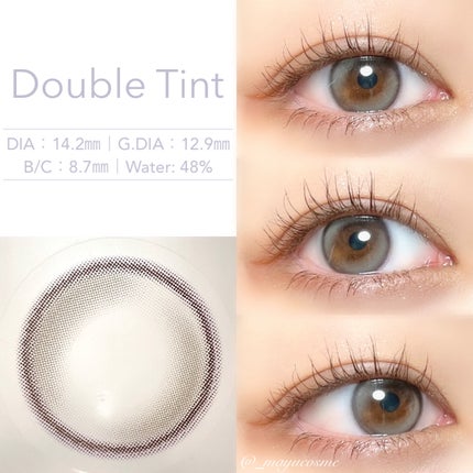 Double Tint 1day/OLENS/カラーコンタクトレンズを使ったクチコミ(2枚目)