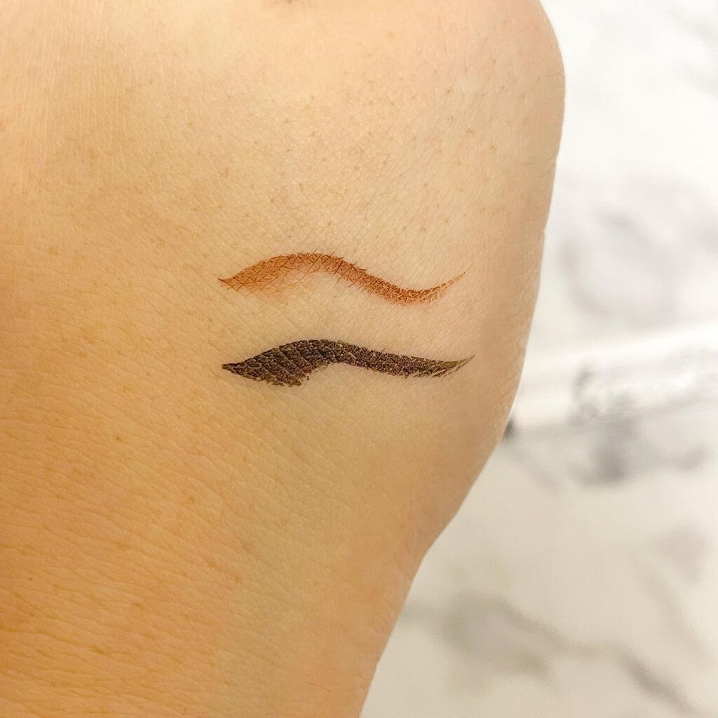 リキッドアイライナー オレンジブラウン/＆be/リキッドアイライナーを使ったクチコミ（3枚目）