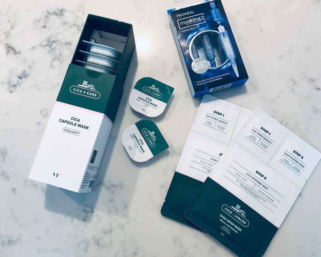 マスキング レイアリング アンプル /MEDIHEAL/美容液を使ったクチコミ（1枚目）