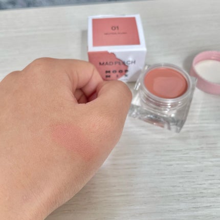 カンナ@フォロバ100 on LIPS 「韓国で大人気のムードミックスクリームチーク🌸MADPEACHの..」(4枚目)