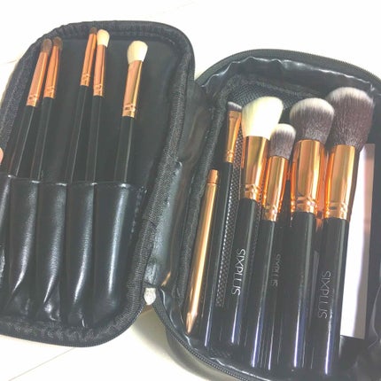 貴族のゴールド メイクブラシ11本セット 化粧ポーチ付き/SIXPLUS/メイクブラシを使ったクチコミ(1枚目)