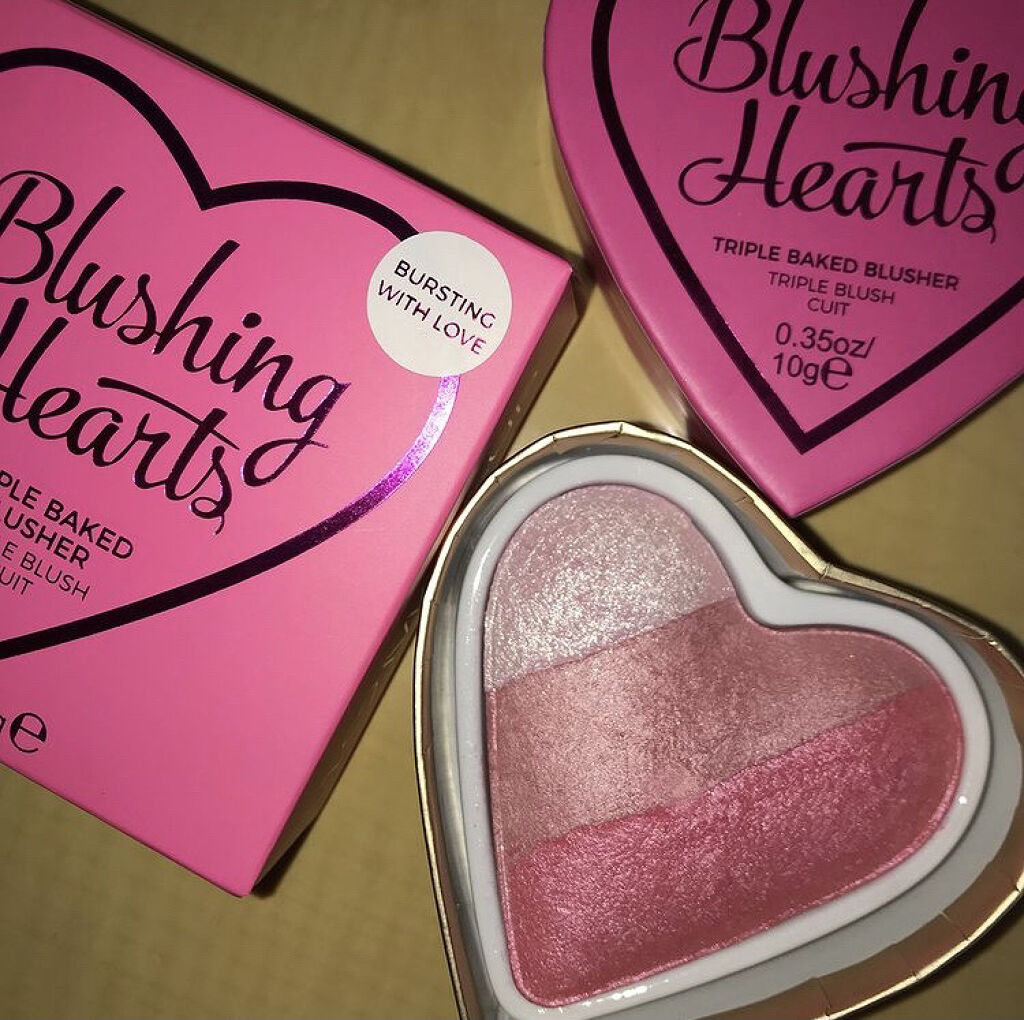 ブラッシング ハート キャンディクイーン/MAKEUP REVOLUTION/パウダーチークを使ったクチコミ（1枚目）