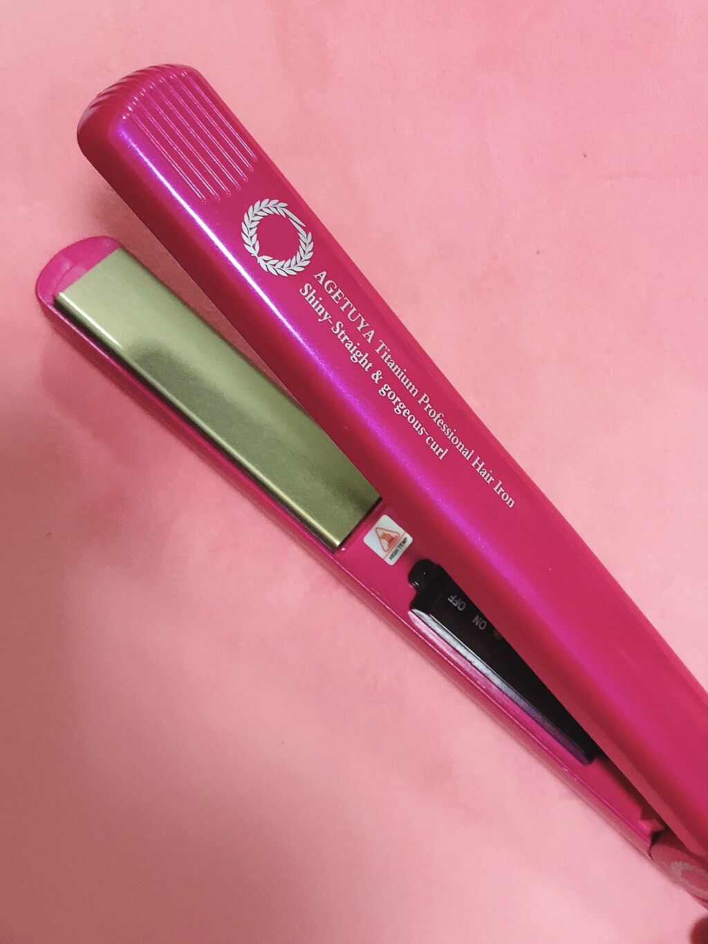 アゲツヤ チタニウム プロフェッショナルヘアアイロン シャイニーストレート&ゴージャスカール/ローネジャパン/その他ヘアアイロンを使ったクチコミ（1枚目）