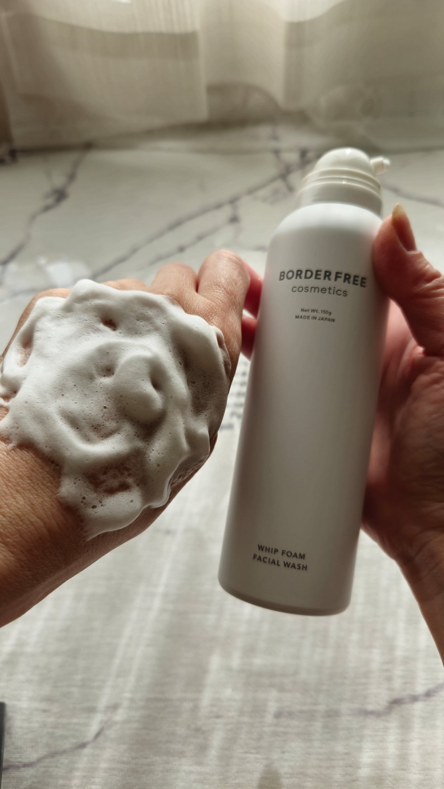 ホイップフォームフェイシャルウォッシュ/BORDER FREE cosmetics/洗顔フォームを使ったクチコミ(1枚目)