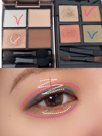 アイカラーレーション/LUNASOL/アイシャドウパレットを使ったクチコミ(5枚目)