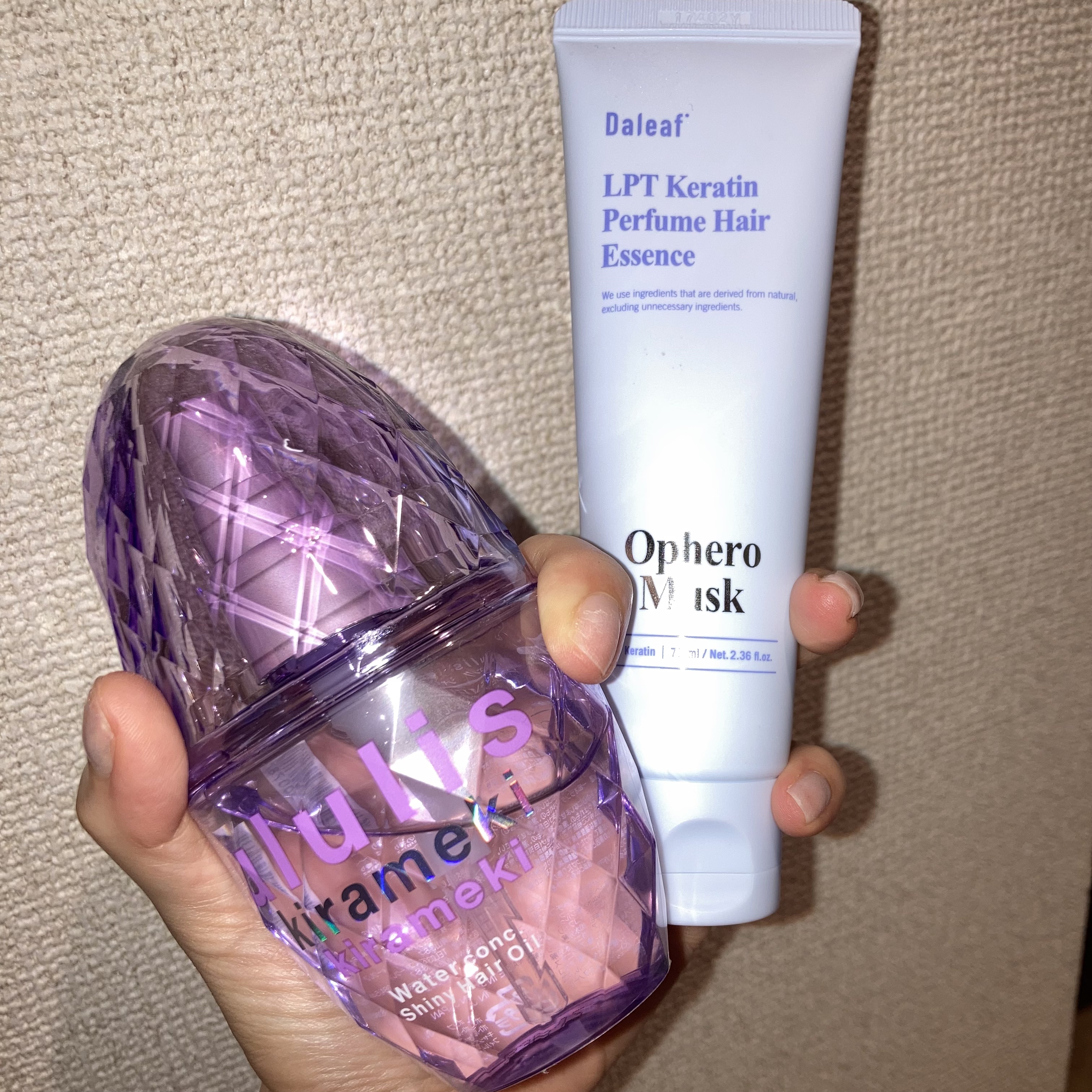 LPT Keratin パフュームヘアエッセンス Blooming Rose/Daleaf/ヘアミルクを使ったクチコミ（1枚目）