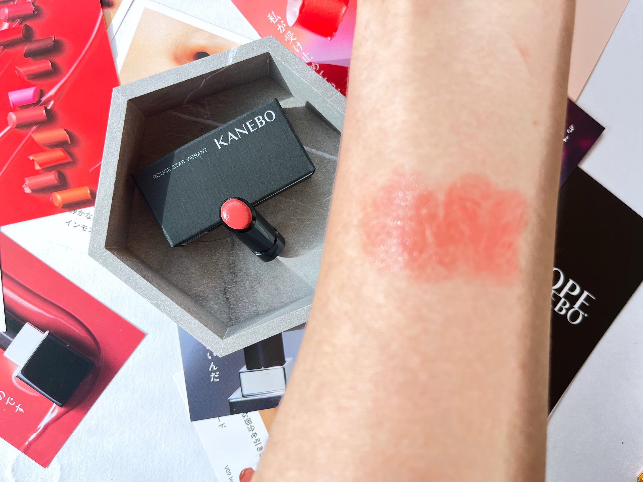 ルージュスターヴァイブラント/KANEBO/口紅を使ったクチコミ（3枚目）