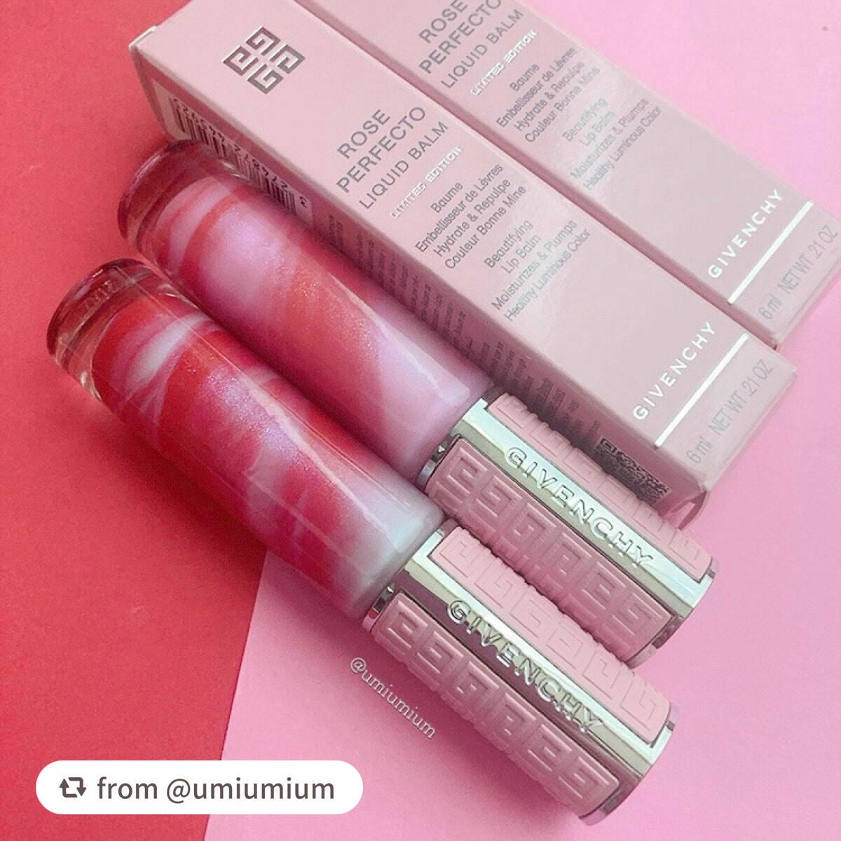 ローズ・パーフェクト・リキッド(フォール コレクション 2022)/GIVENCHY/リップケアを使ったクチコミ(8枚目)