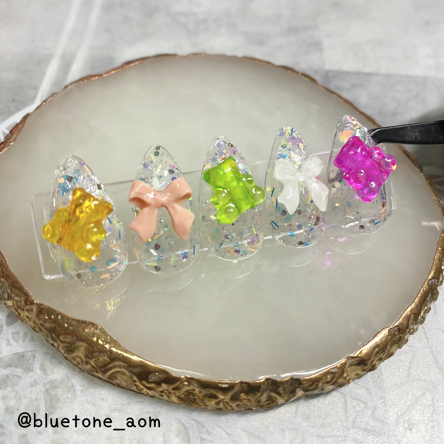 ジェルネイルDA 64 オレンジコンフェッティ/IDATE/ジェルネイルを使ったクチコミ（2枚目）