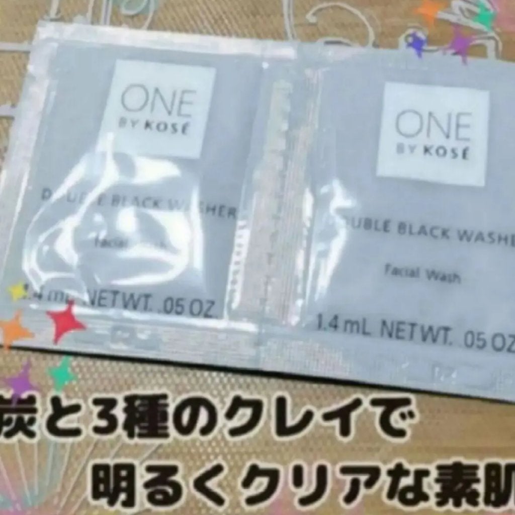 ダブル ブラック ウォッシャー/ONE BY KOSE/その他洗顔料を使ったクチコミ(1枚目)
