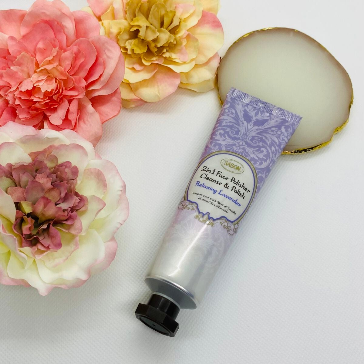 フェイスポリッシャー リラクシング(ラベンダー)/SABON/スクラブ・ゴマージュを使ったクチコミ(5枚目)