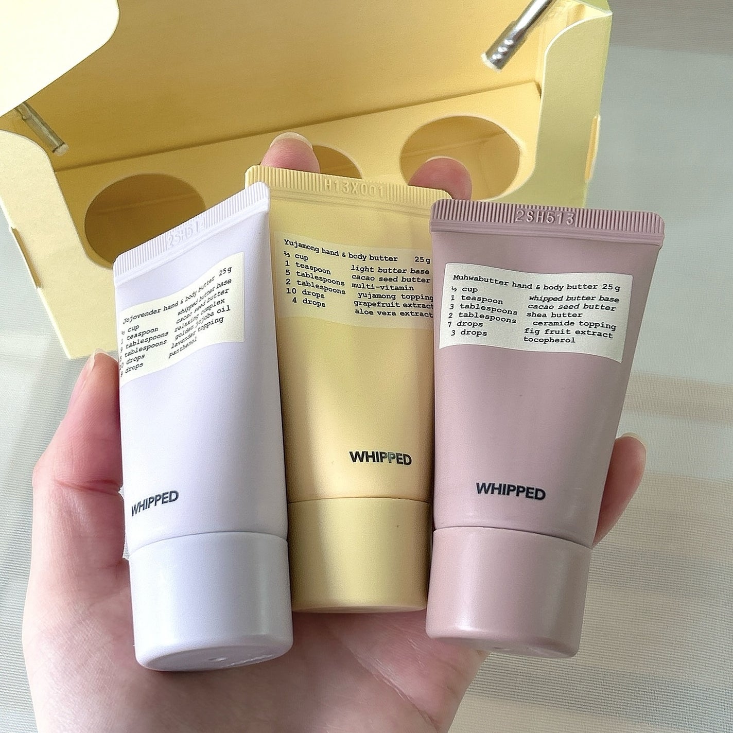 ホイップドハンド&ボディバター3種類バターバッグ/WHIPPED/ハンドクリームを使ったクチコミ(7枚目)