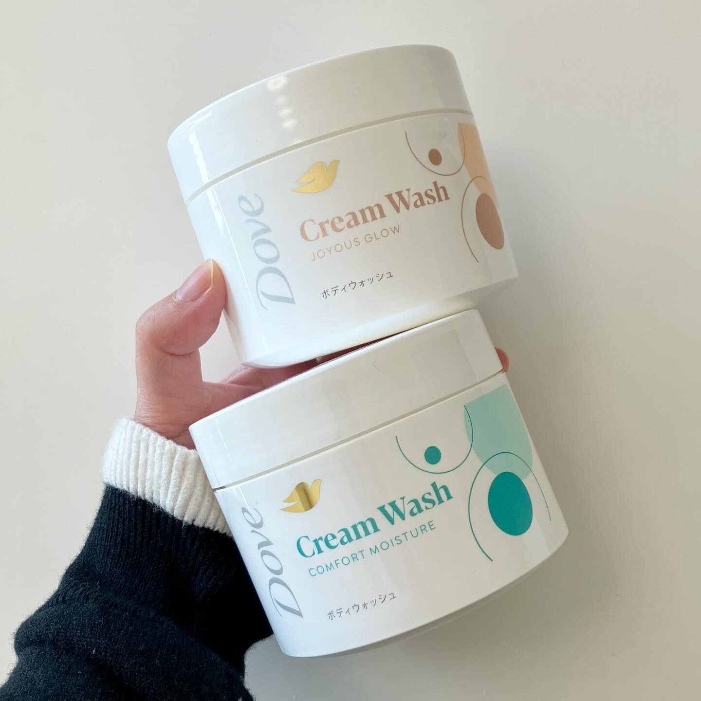 ユニリーバさまからいただきました🩷
Dove クリームボディウォッシュ

どちらも保湿成分*1が20倍配合*2洗うたびもちもちに！
*1グリセリン
*2 ダヴボディウォッシュプレミアムモイスチャーケア比

🟢コンフォートモイスチャー
気