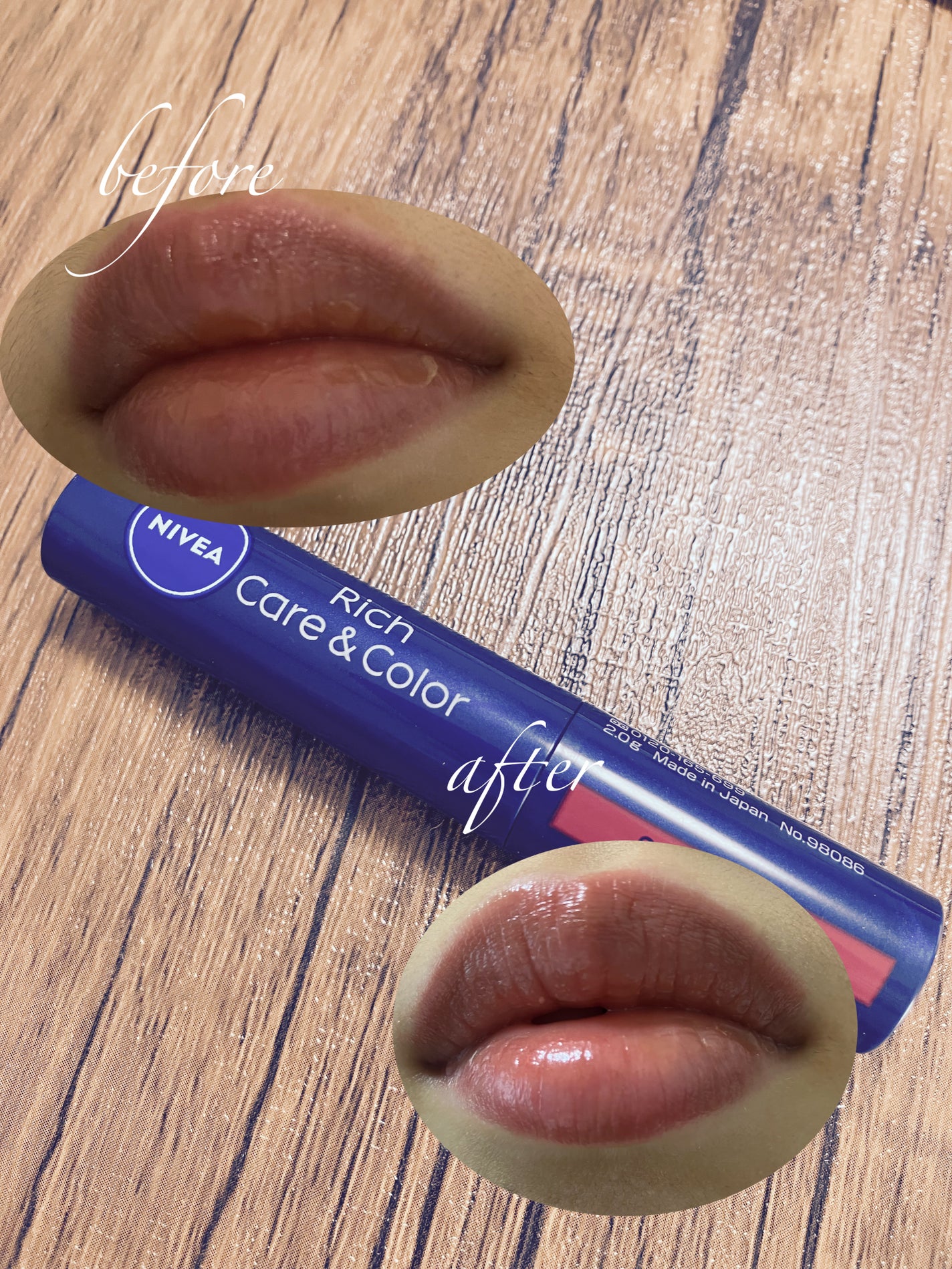 ニベア リッチケア&カラーリップ/ニベア/リップクリームを使ったクチコミ(3枚目)