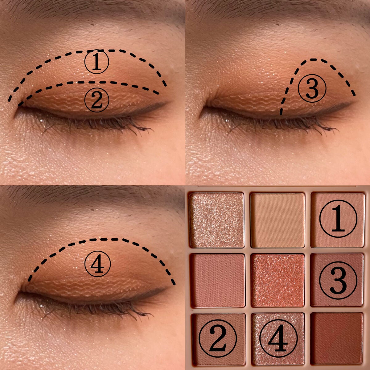 シャドウパレット/dasique/アイシャドウパレットを使ったクチコミ(3枚目)