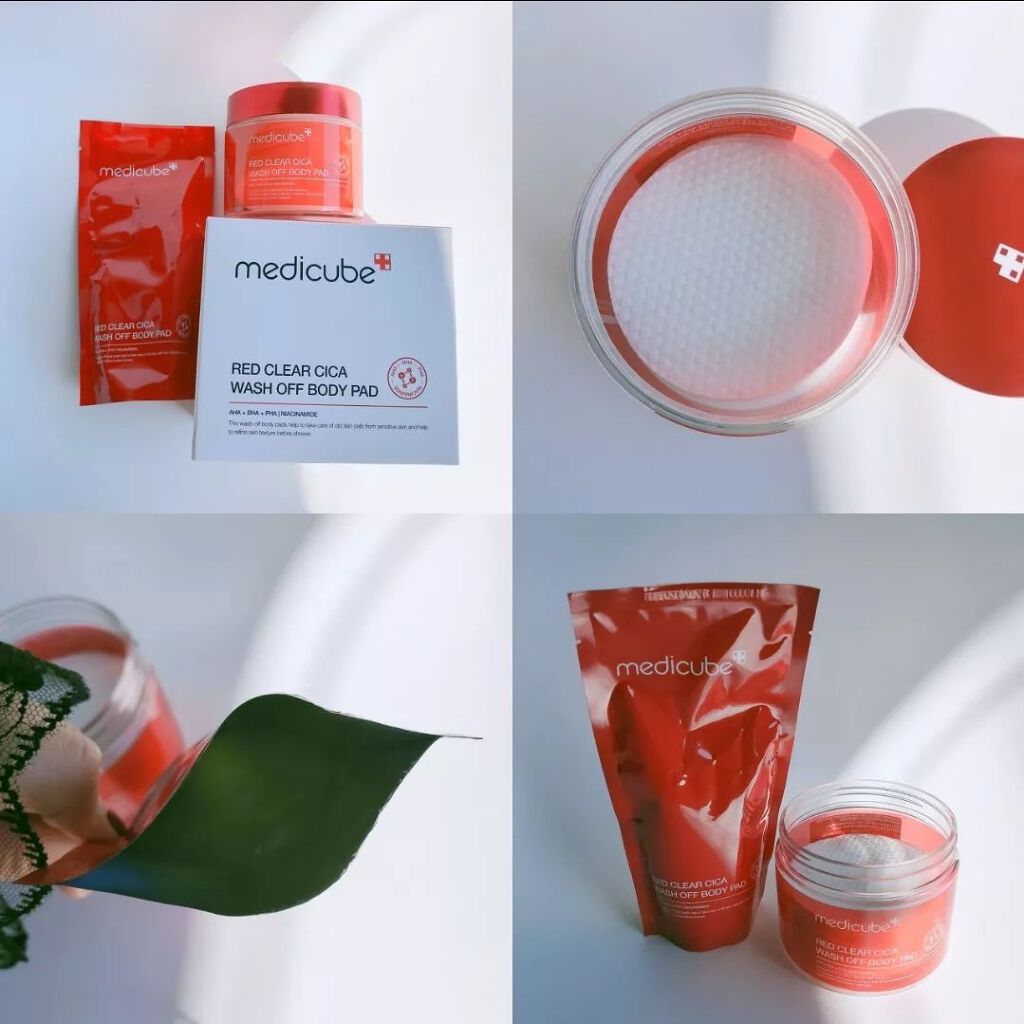 レッドシカ洗い流すボディパッド/MEDICUBE/ボディシートを使ったクチコミ（3枚目）