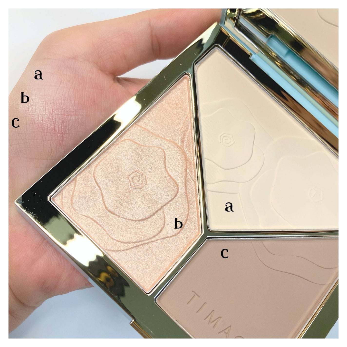 ハイライトシェーディングパレット/TIMAGE/パウダーハイライトを使ったクチコミ(3枚目)