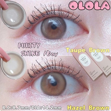 ピュアリティーシャインワンデー(PURITYSHINE 1day)/OLOLA/ワンデー(1DAY)カラコンを使ったクチコミ(1枚目)