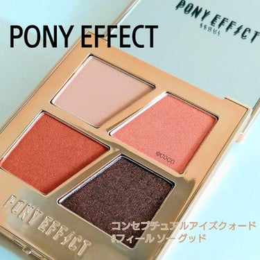 コンセプチュアルアイズクォード/PONY EFFECT/アイシャドウパレットを使ったクチコミ（1枚目）