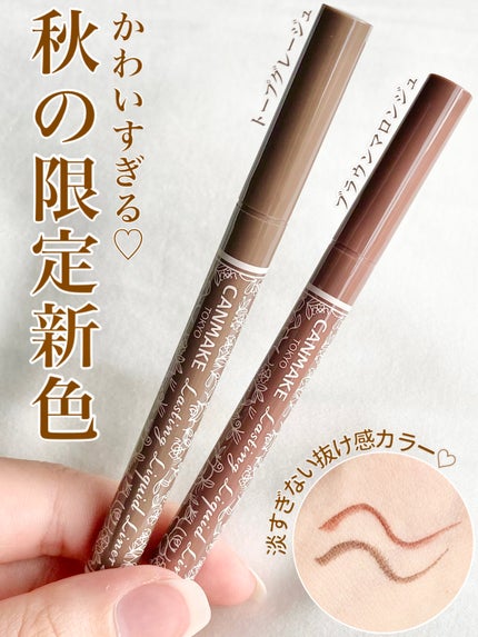 ラスティングリキッドライナー/キャンメイク/リキッドアイライナーを使ったクチコミ(1枚目)