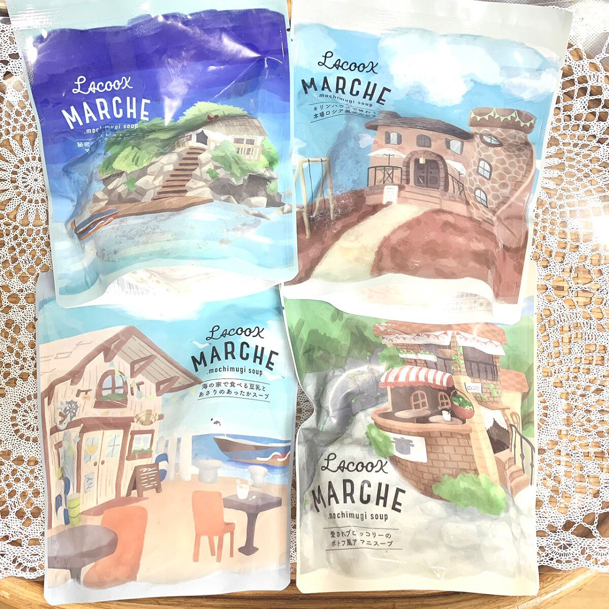 もち麦スープ/ラコックマルシェ/低糖質食品を使ったクチコミ（1枚目）