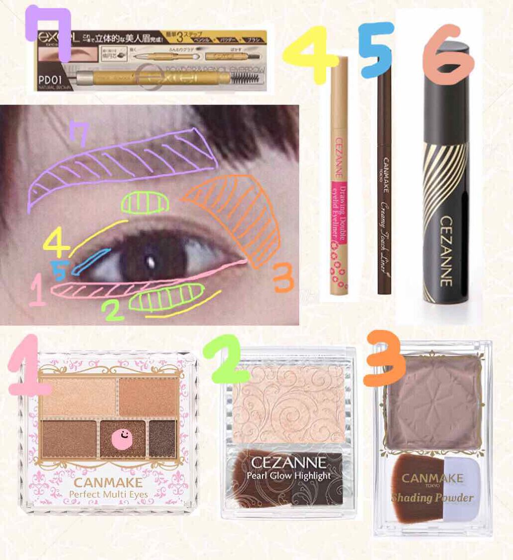 パーフェクトマルチアイズ/キャンメイク/アイシャドウパレットを使ったクチコミ(2枚目)