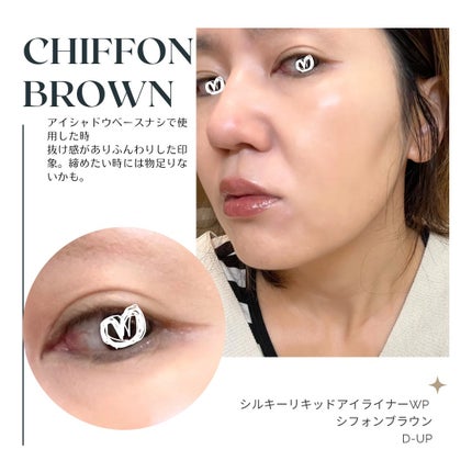 シルキーリキッドアイライナーWP/D-UP/リキッドアイライナーを使ったクチコミ(6枚目)