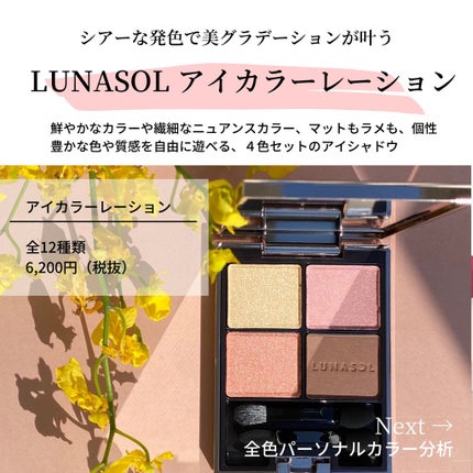 アイカラーレーション/LUNASOL/アイシャドウパレットを使ったクチコミ(1枚目)