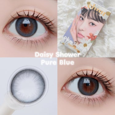 #PR ＠chuulens_japan ＠chuulens  さまからいただきました。

【 chuulens 】
Daisy Shower
Pure Blue

💙使用期間：1MONTH
💙直径：14