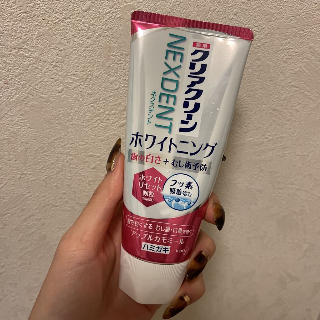 クリアクリーンホワイトニング 薬用ハミガキ アップルカモミール/クリアクリーン/歯磨き粉を使ったクチコミ（1枚目）