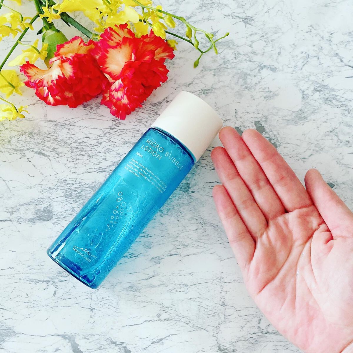orange_glow_kwm on LIPS 「マキアレイベルの薬用マイクロバブルローション✨綺麗な色のパッケ..」(3枚目)