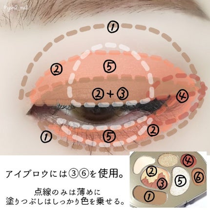 山海魂シリーズ 小銀鏡マルチパレット/CATKIN/アイシャドウパレットを使ったクチコミ(5枚目)