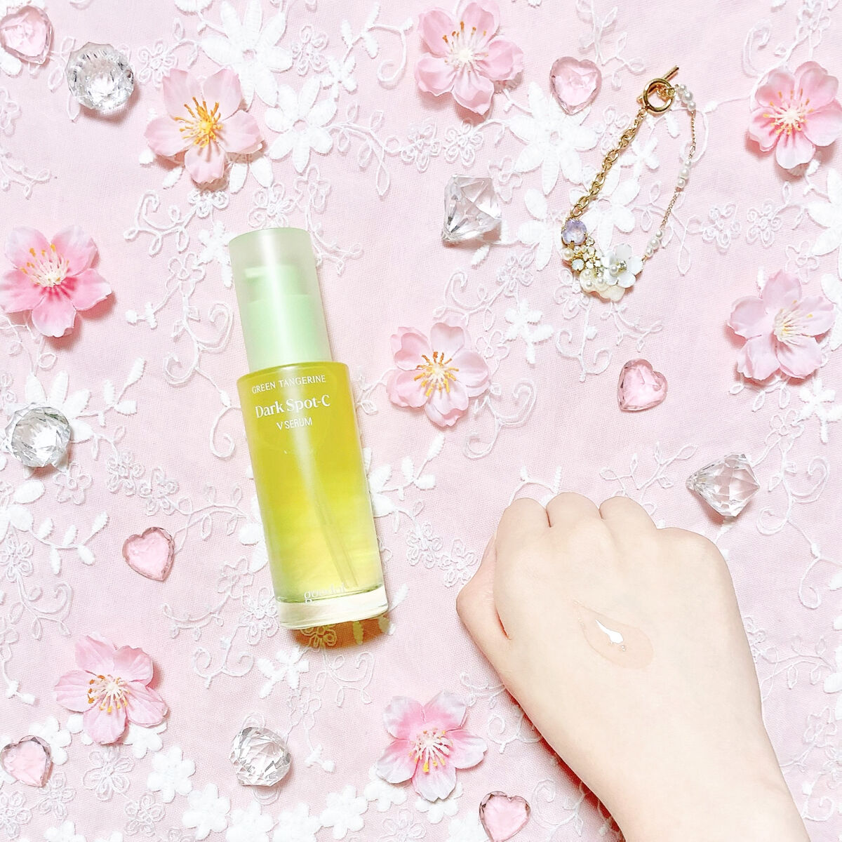 グリーンタンジェリン ビタC ダークスポットケアセラム/goodal/美容液を使ったクチコミ（2枚目）