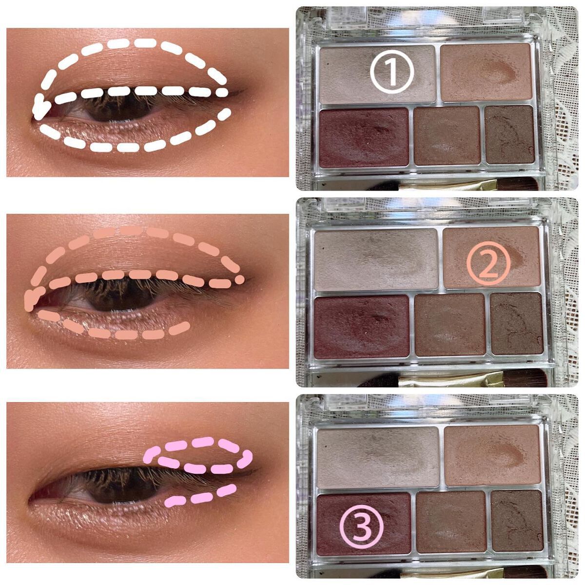 パーフェクトマルチアイズ/キャンメイク/アイシャドウパレットを使ったクチコミ(6枚目)