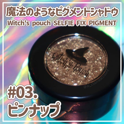 セルフィーフィックスピグメント 03 ピンナップ/Witch's Pouch/単色アイシャドウを使ったクチコミ(1枚目)