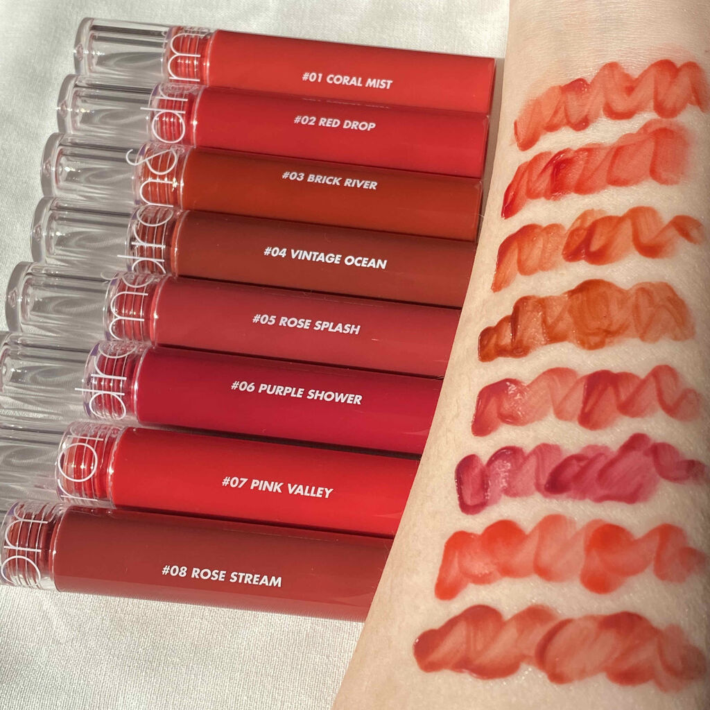 グラスティングウォーターティント/rom&nd/リップティントを使ったクチコミ（2枚目）