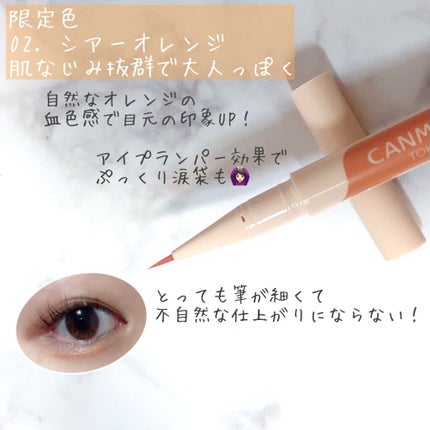 3wayスリムアイルージュライナー/キャンメイク/リキッドアイライナーを使ったクチコミ(2枚目)