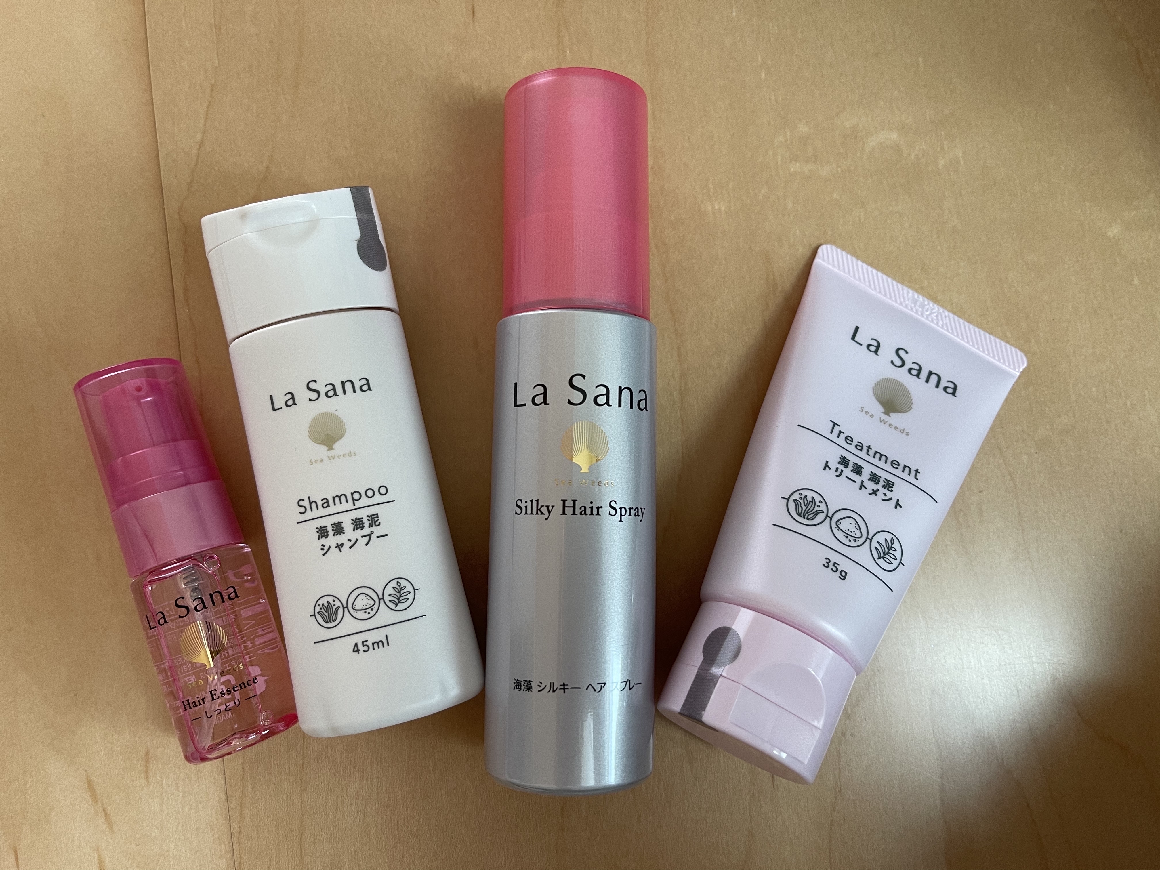 ヘアケア トラベルセット＜しっとりタイプ＞/ラサーナ/トライアルキットを使ったクチコミ（1枚目）