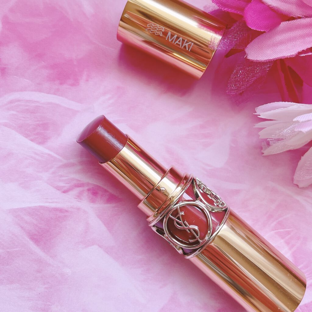 ルージュ ヴォリュプテ シャイン/YVES SAINT LAURENT BEAUTE/口紅を使ったクチコミ（3枚目）