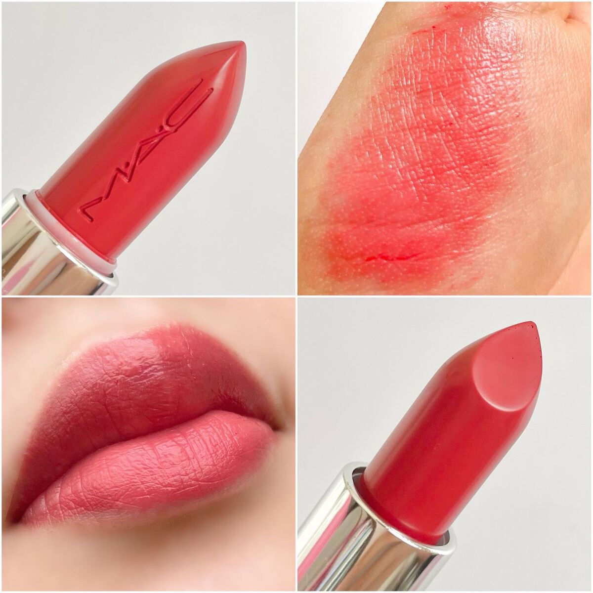 ラスターガラス リップスティック シー シアー(※既存色リニューアル)/M・A・C/口紅を使ったクチコミ（2枚目）