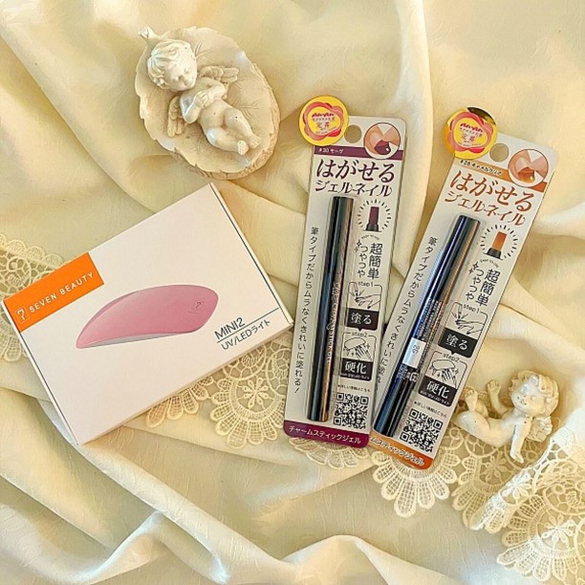 チャームスティックジェル #28 キャメルクリア/OMD/オールインワンネイルを使ったクチコミ（1枚目）