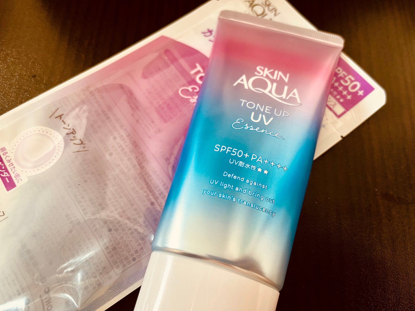 スキンアクア トーンアップUVエッセンス/スキンアクア/日焼け止めクリームを使ったクチコミ(1枚目)