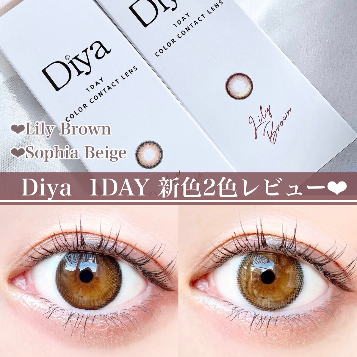 Diya 1day/Diya/ワンデー（１DAY）カラコンを使ったクチコミ（1枚目）