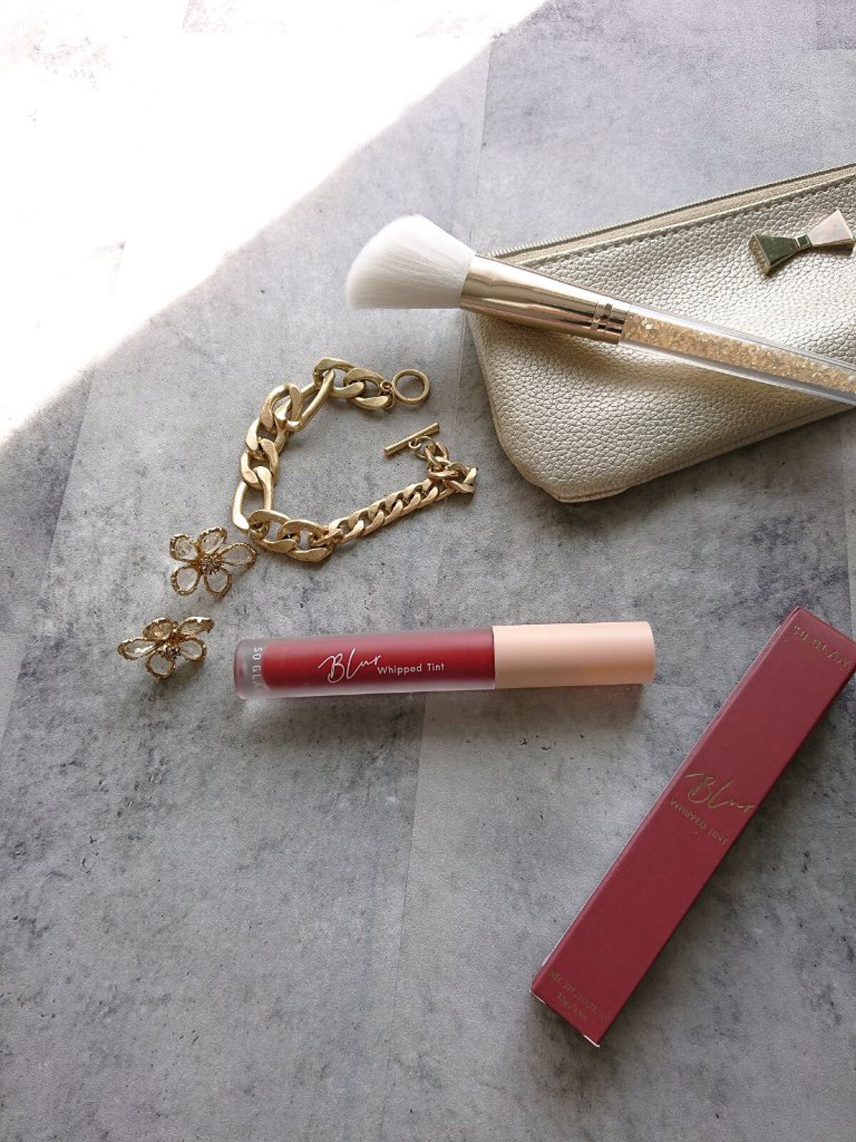 ブラーホイップド リップティント /SO GLAM/リップティントを使ったクチコミ（1枚目）