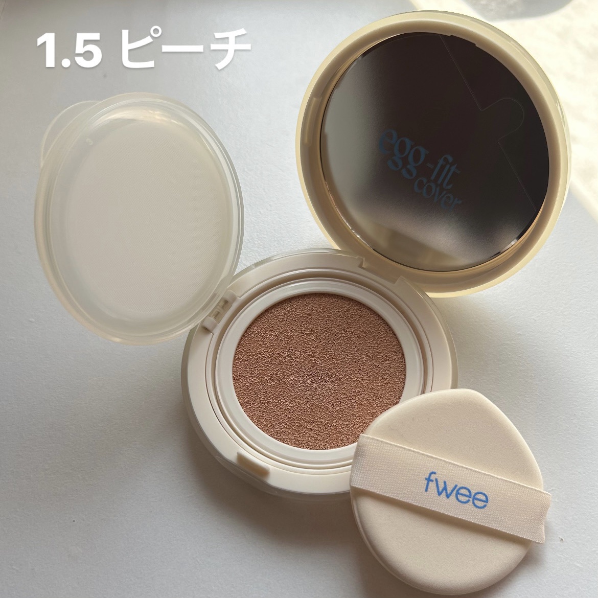 リップアンドチーク ブラーリープリンポット MV01 チリン/fwee/口紅を使ったクチコミ（3枚目）