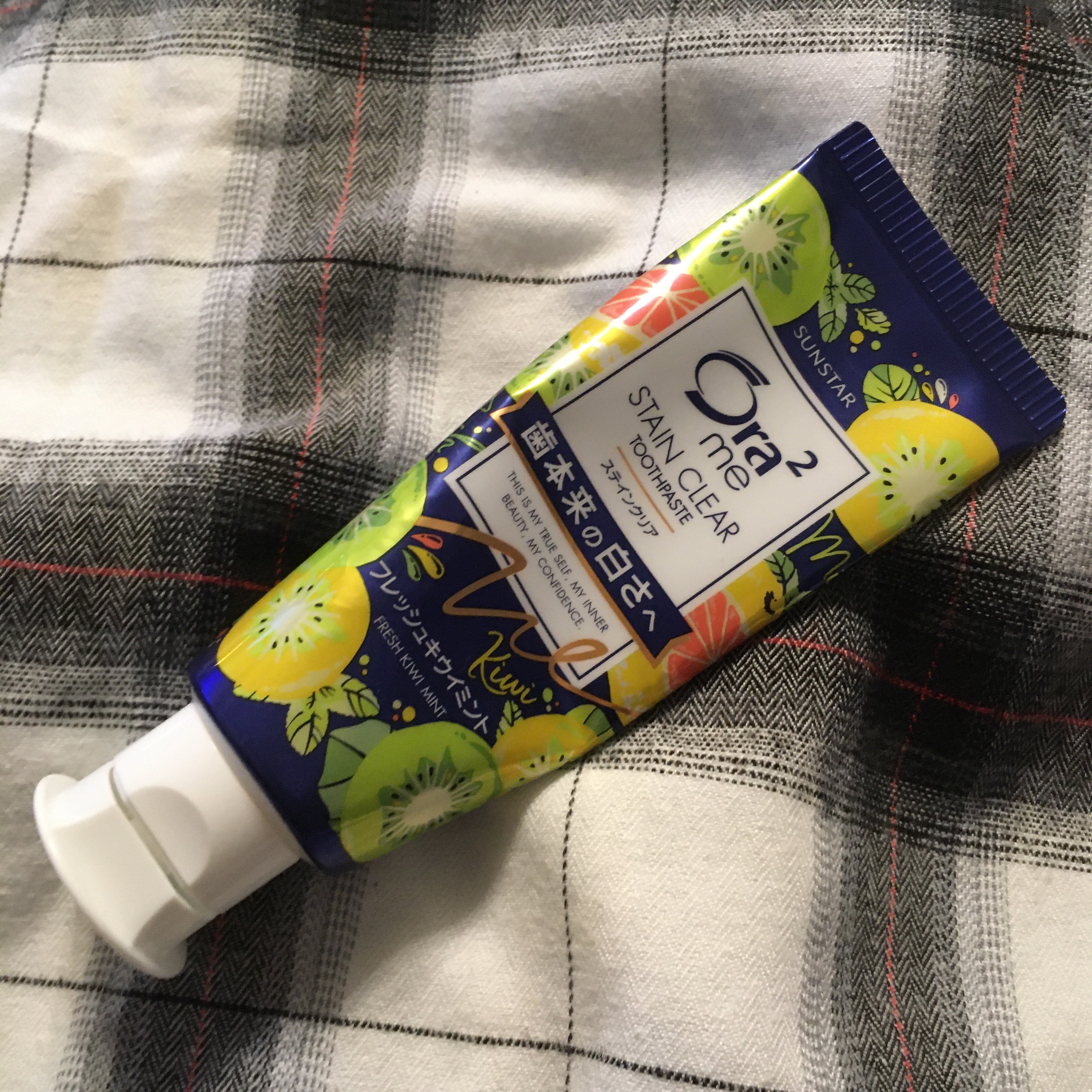 オーラツーミー ステインクリア フレッシュ キウイミント/オーラツー/歯磨き粉を使ったクチコミ（1枚目）