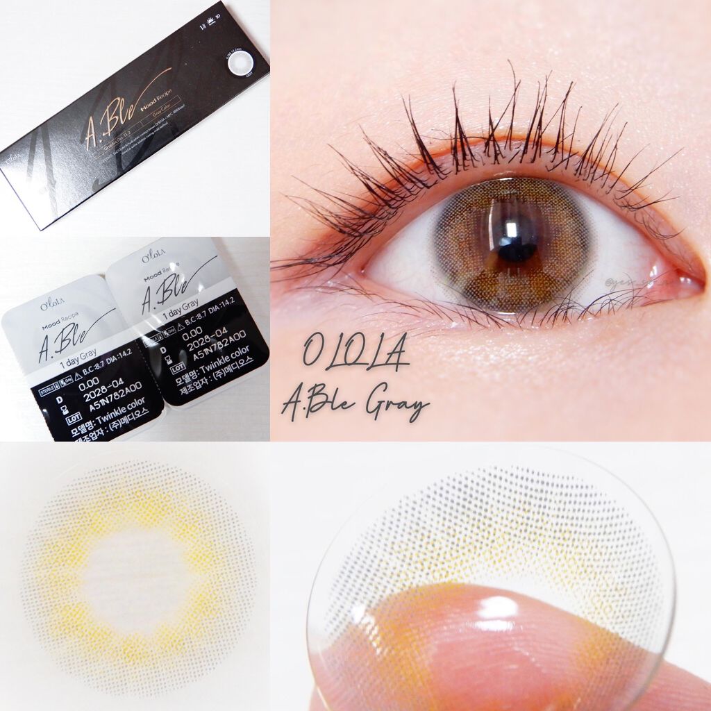 エーブルワンデーグレー(A.ble 1day Gray)/OLOLA/ワンデー(1DAY)カラコンを使ったクチコミ(2枚目)