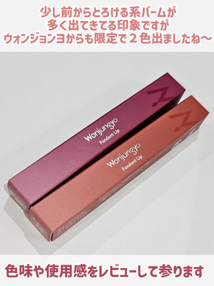 ウォンジョンヨ フォンダンリップ/Wonjungyo/口紅を使ったクチコミ(2枚目)