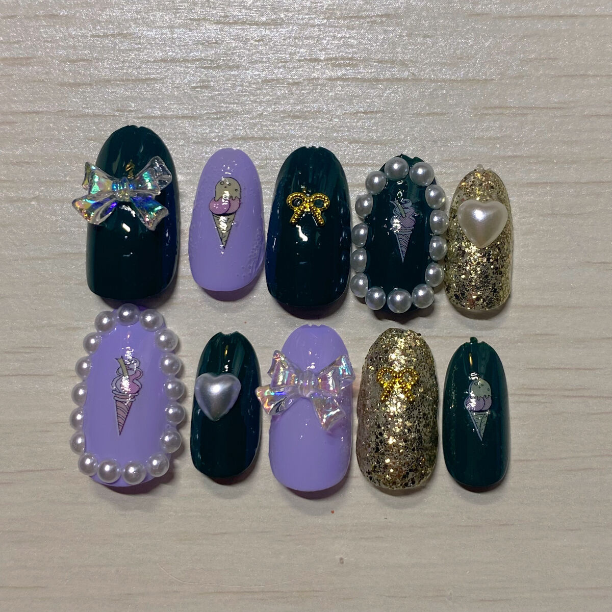 ネイルパーツ/セリア/ネイルチップ・パーツを使ったクチコミ（1枚目）