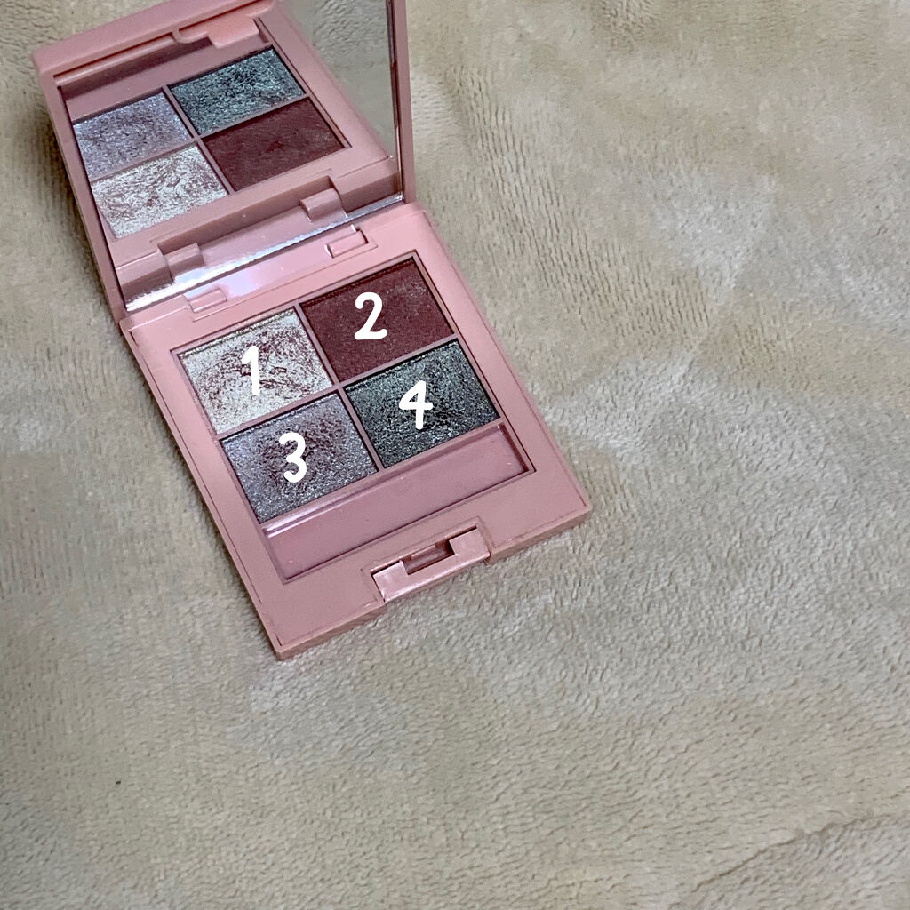 イロアソビ 4色アイパレット/iroasobi/アイシャドウパレットを使ったクチコミ（2枚目）